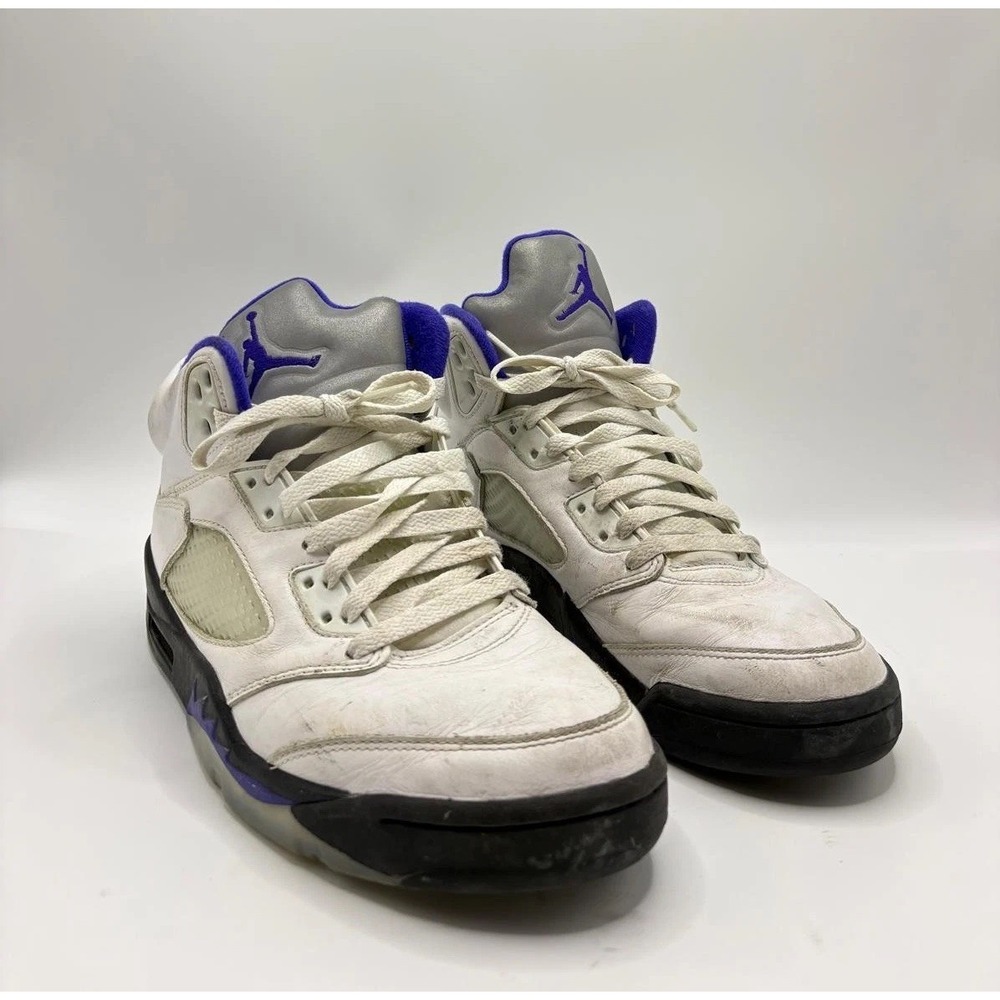 Nike Air Jordan 5 Retro Dark Concord Concord White Purple Black Men's 7.5 DD0587